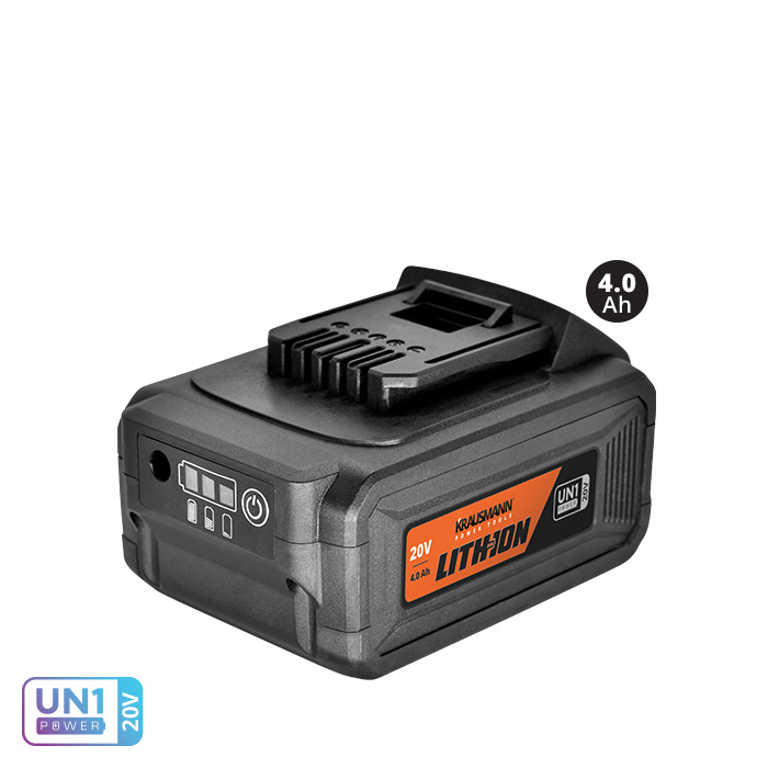 Rechargeable Sliding Battery Li-Ion 4.0Ah 20V (B204) - KRAUSMANN®